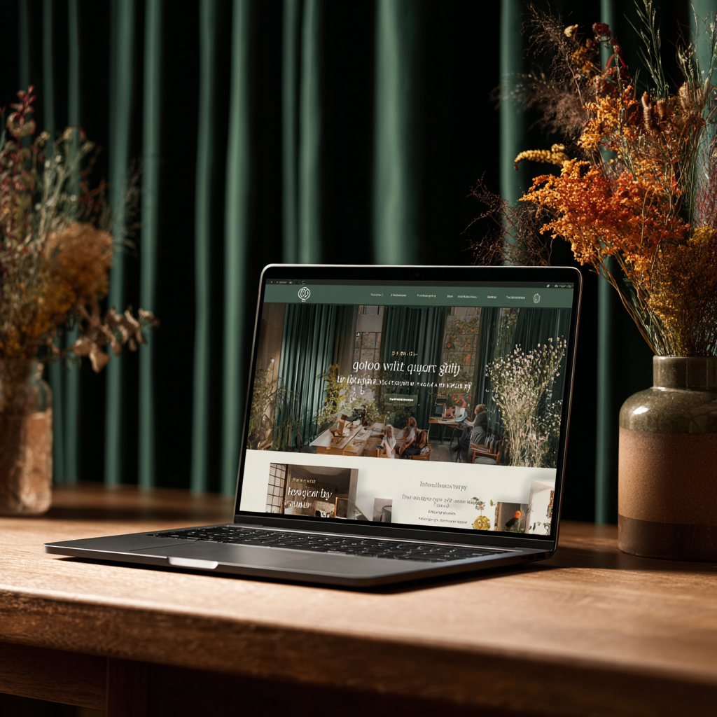 Laptop con diseÃƒÂ±o web